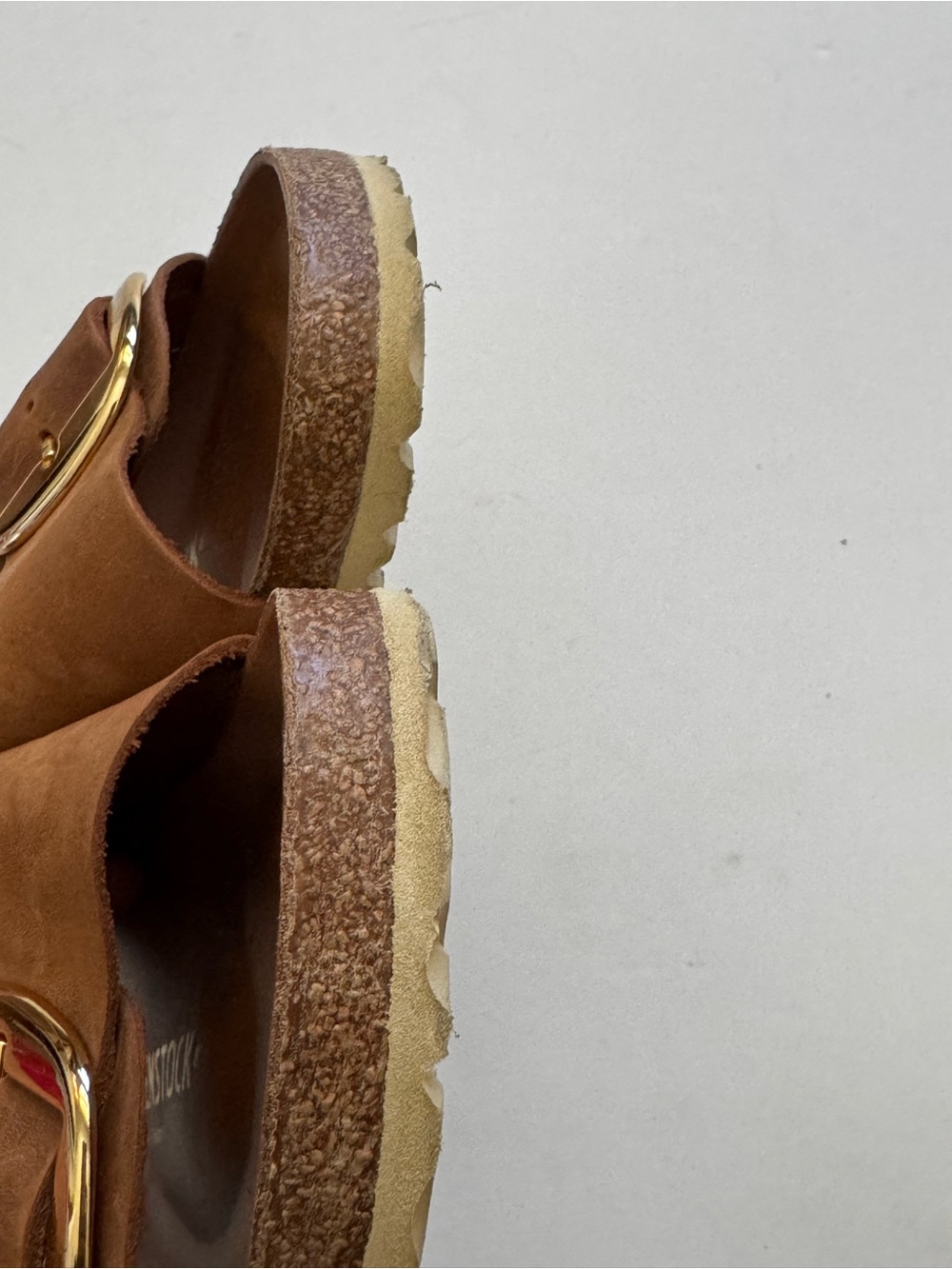 Birkenstock Tan Madrid Big Buckle Slide Sandals size 40 - Picture 4 of 8